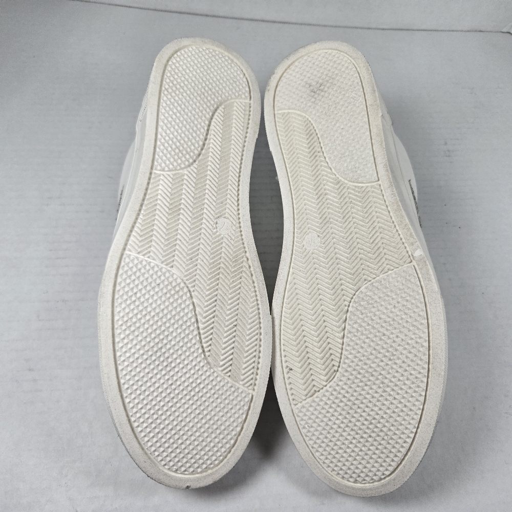 Steve Madden Rezume Silver Glitter Star Sneakers with Suede  Size Women's 7 - Picture 9 of 11